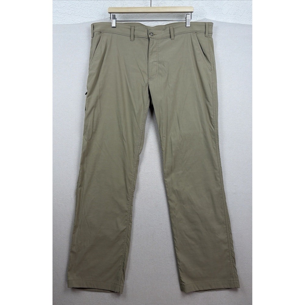 Eddie Bauer Men's Travex Stretch Chino Beige Pants‎ 40x32 Casual Travel Outdoor
